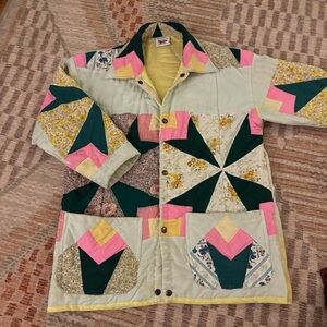 Colorful Patchwork Quilted Jacket